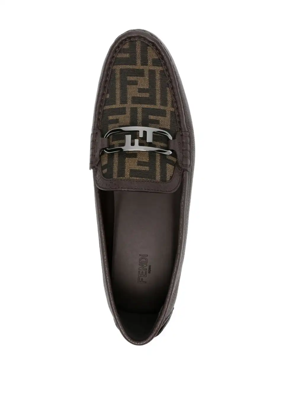 Affordable FENDI O'Lock leather loafers