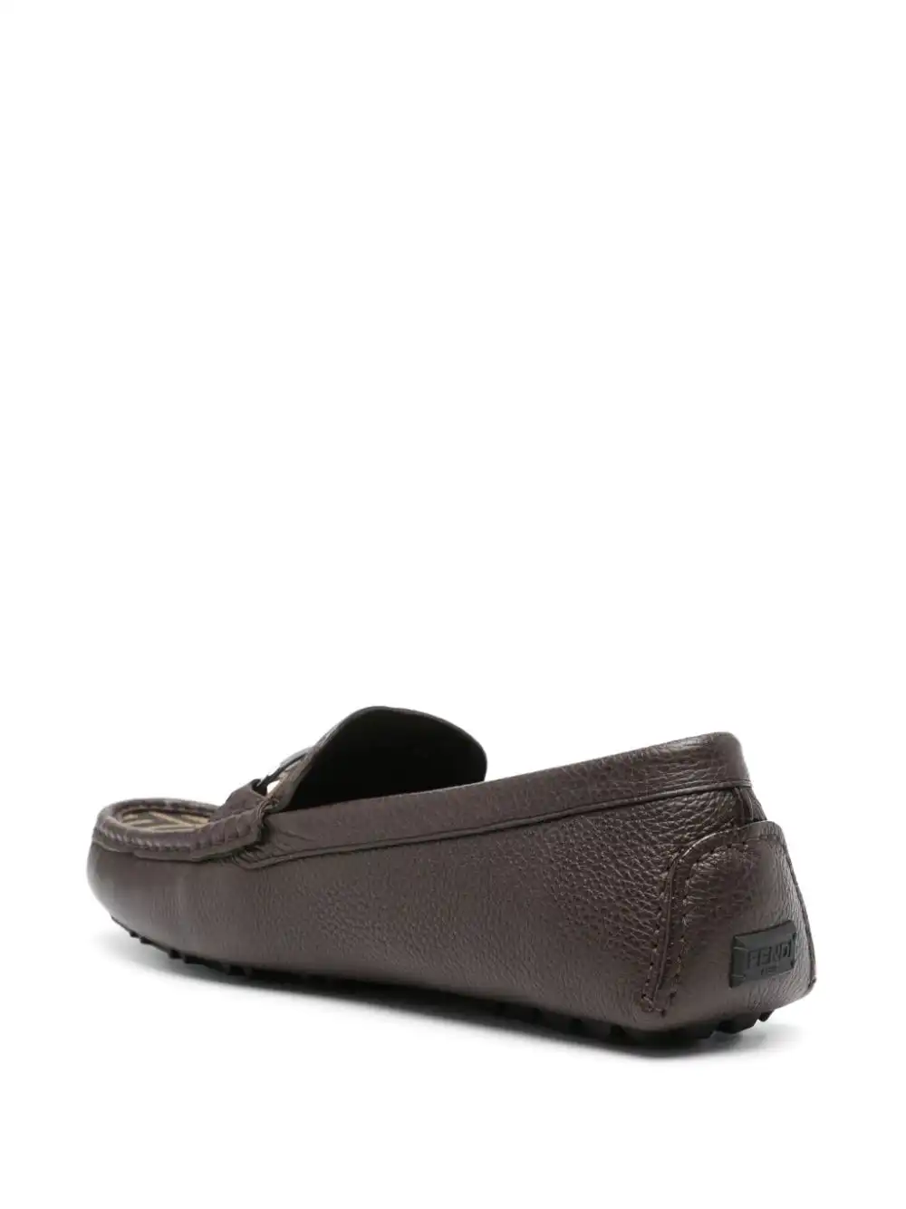 Affordable FENDI O'Lock leather loafers