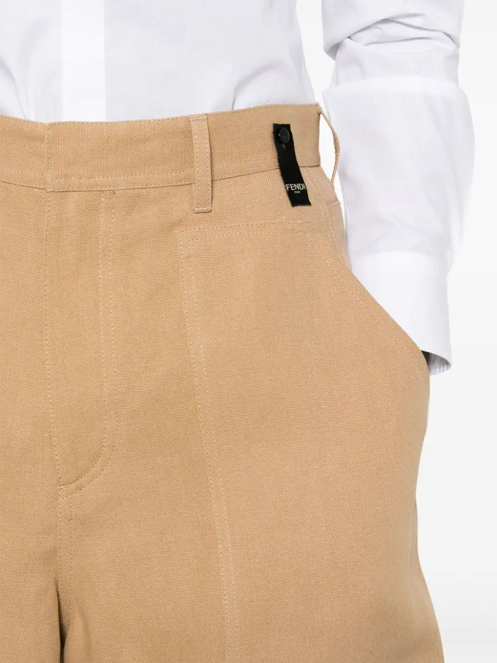 Cheap FENDI canvas bermuda shorts