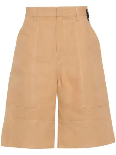 FENDI canvas bermuda shorts