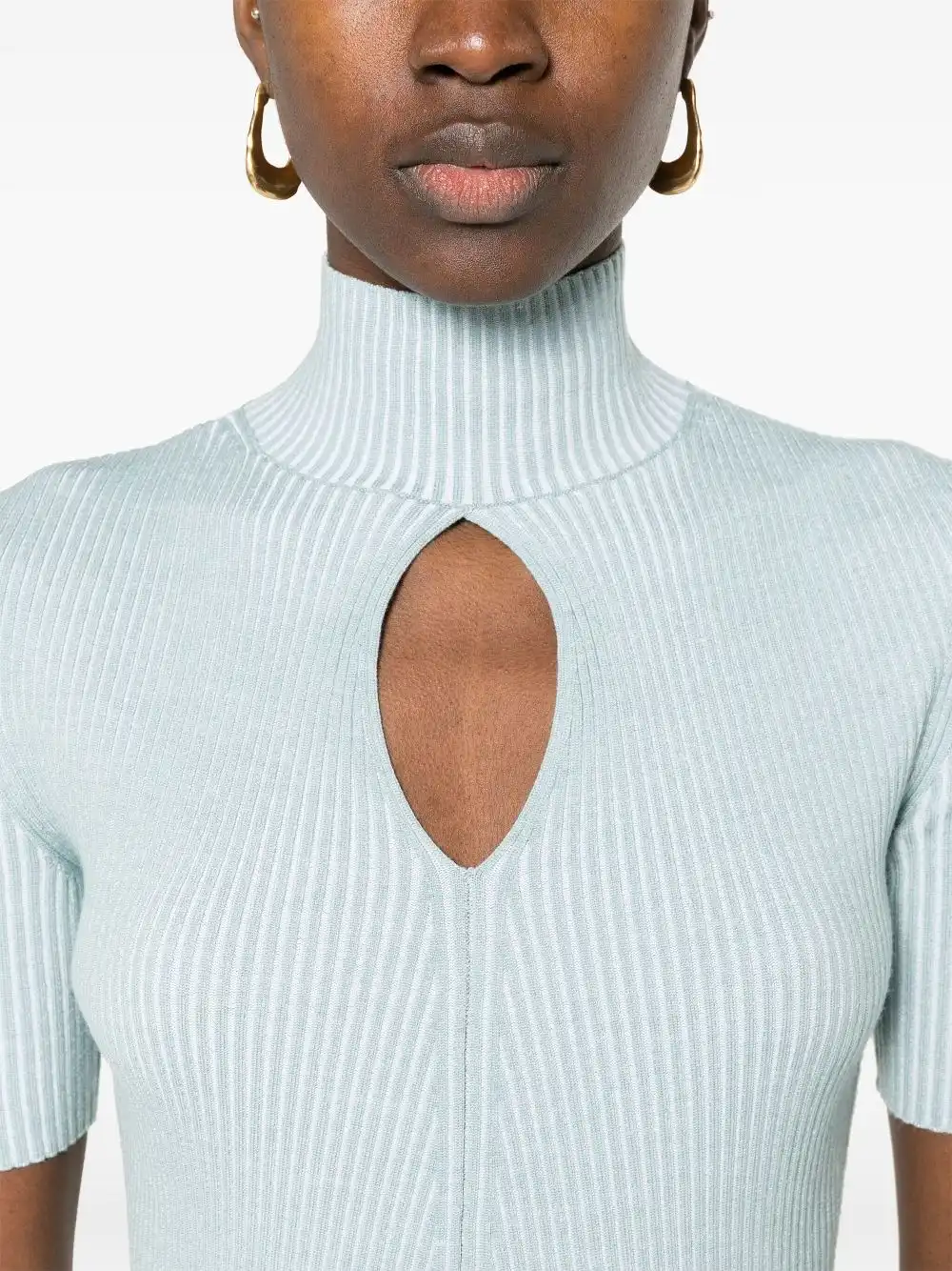 Cheap FENDI cut-out detail knitted top