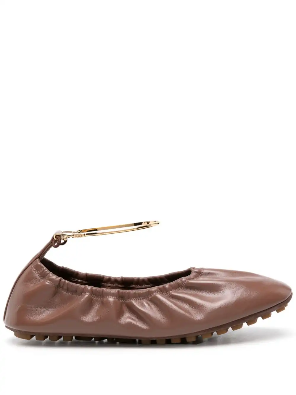 Affordable FENDI leather ballerina shoes