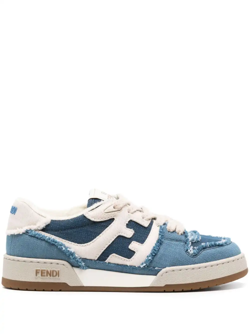 Cheap FENDI Match denim sneakers