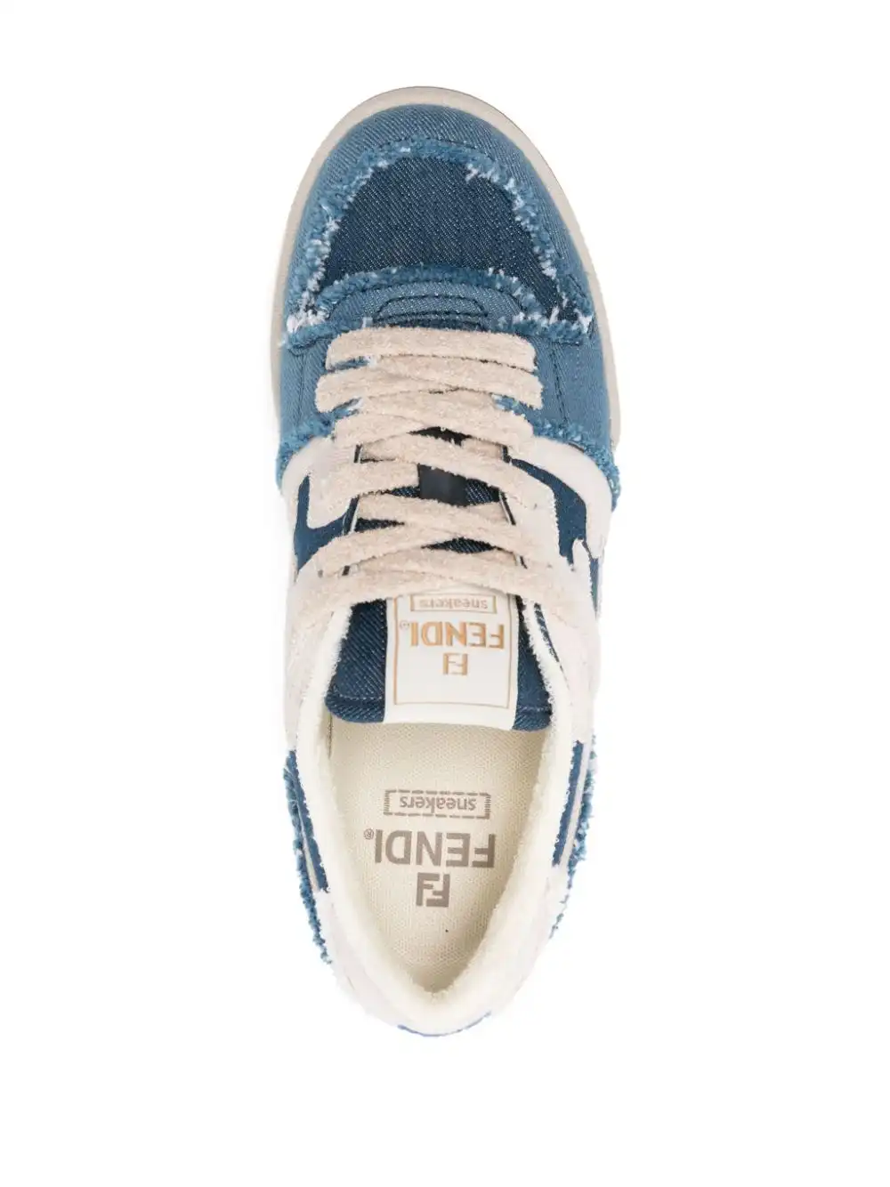 Cheap FENDI Match denim sneakers