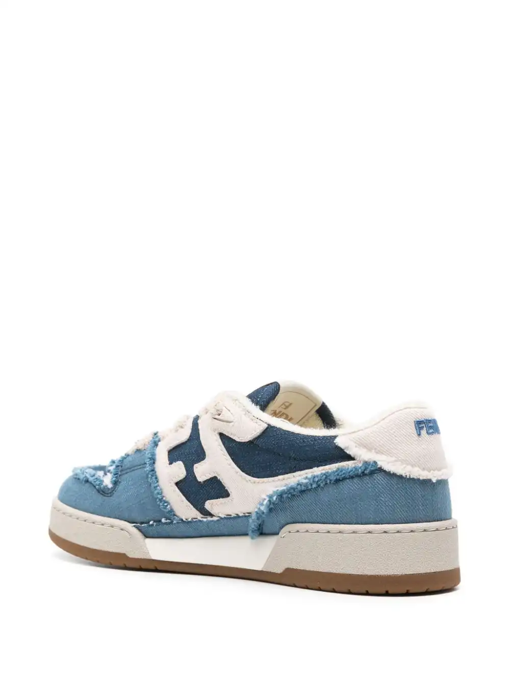 Cheap FENDI Match denim sneakers