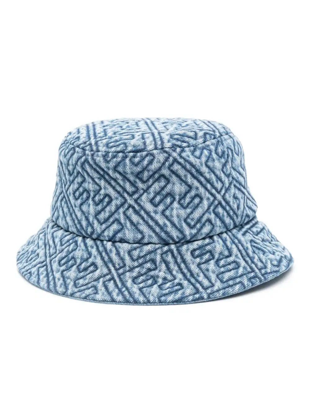 Affordable FENDI quilted-logo denim bucket hat