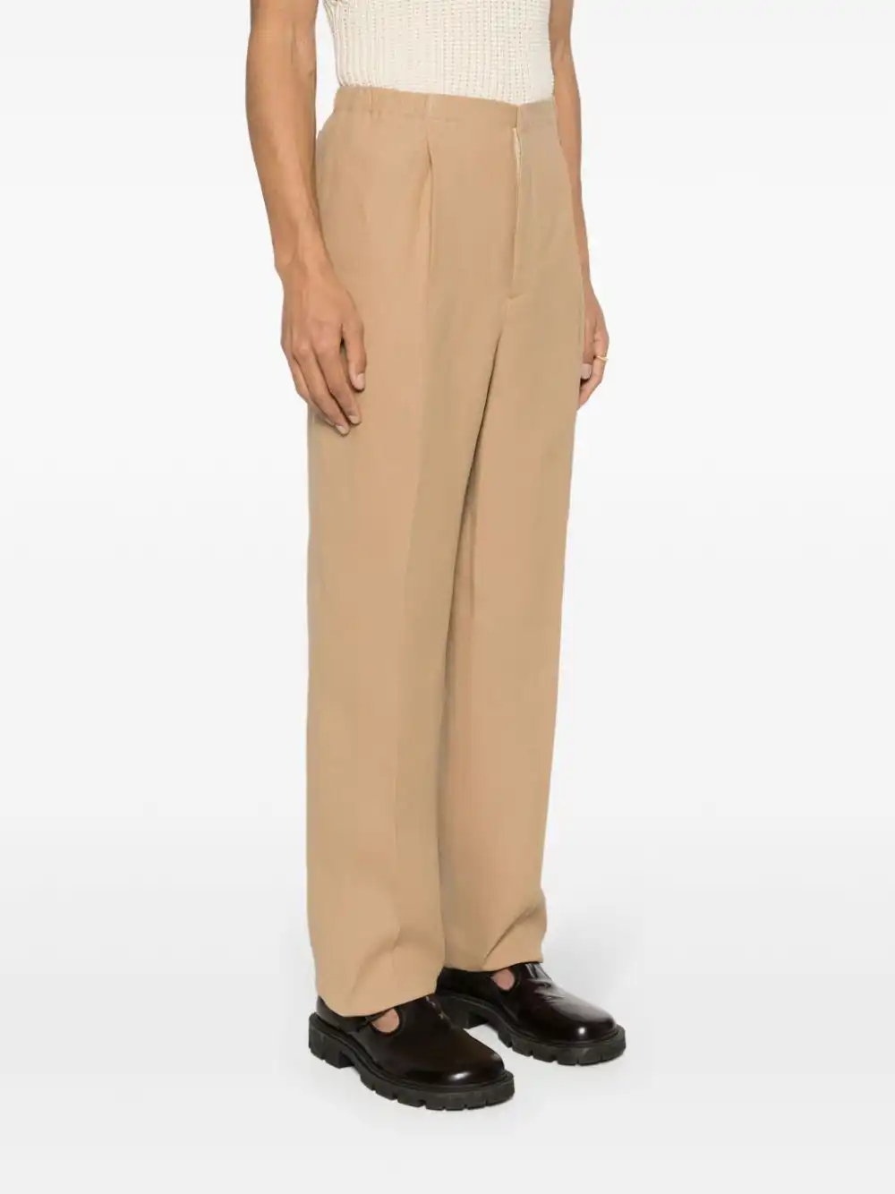 Cheap FENDI canvas straight-leg trousers