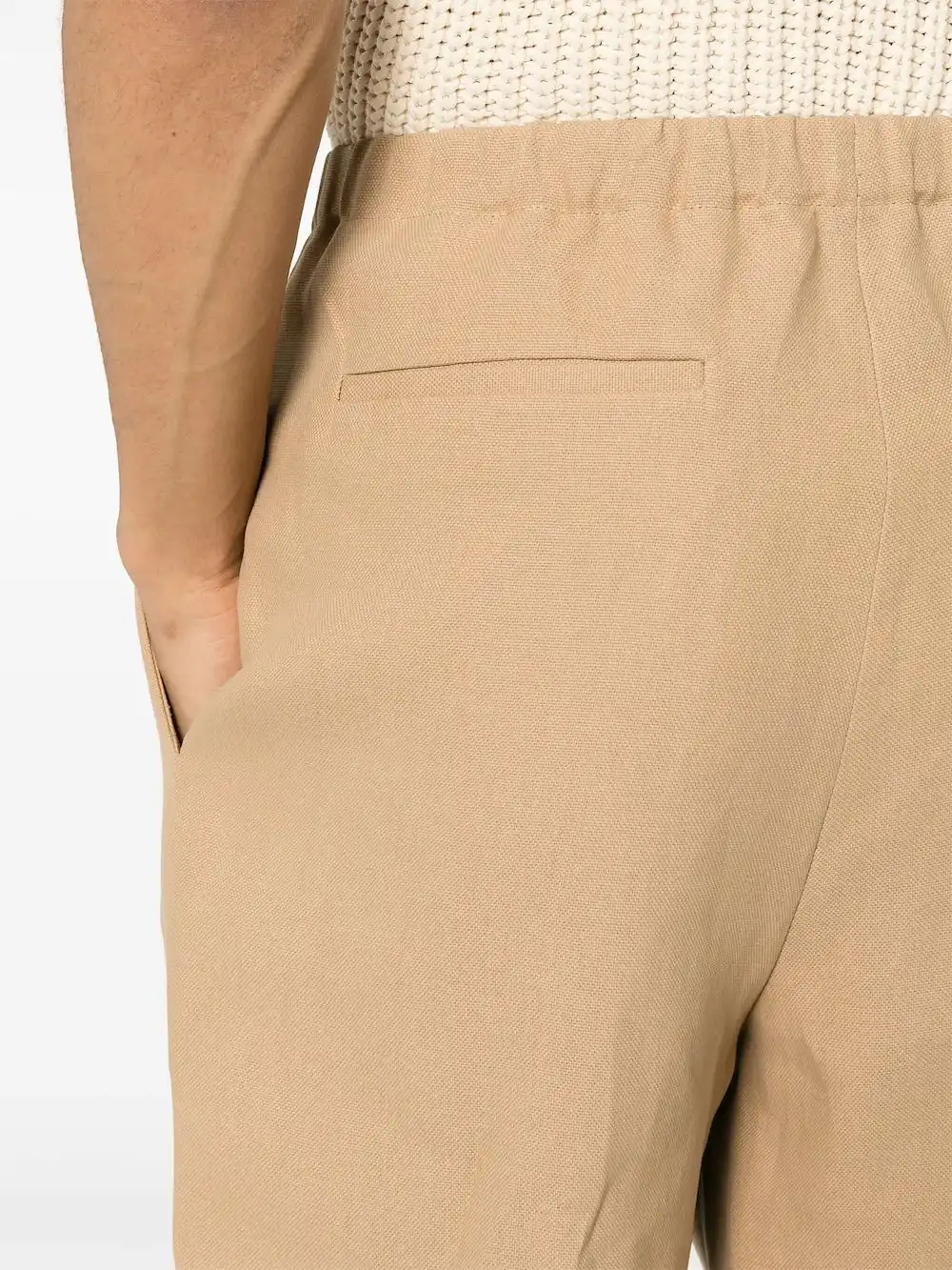 Cheap FENDI canvas straight-leg trousers