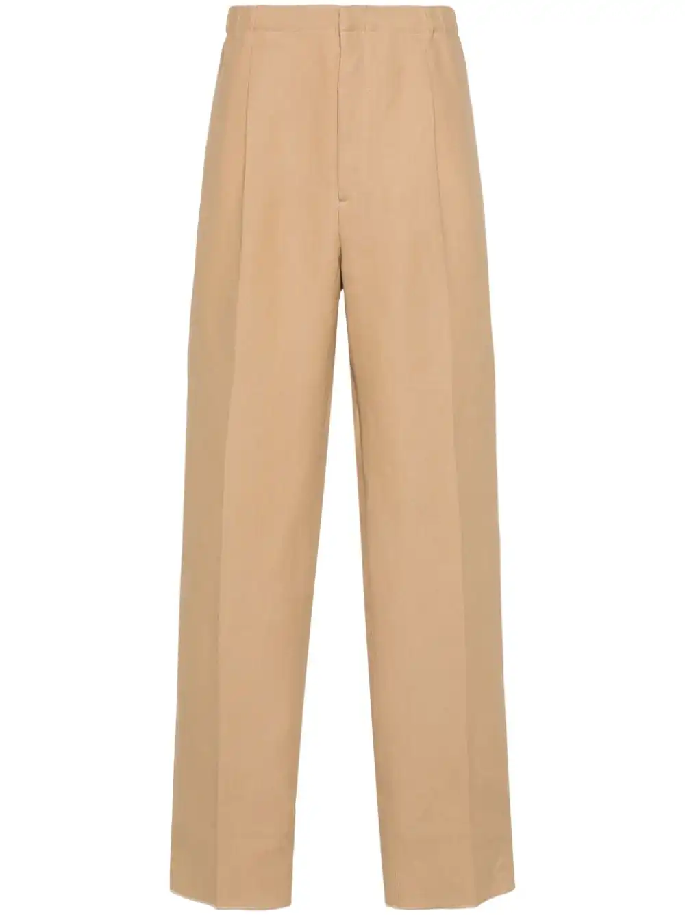 Cheap FENDI canvas straight-leg trousers