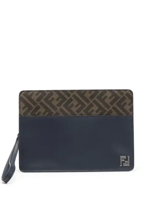 Cheap FENDI Zucca-monogram pattern clutch