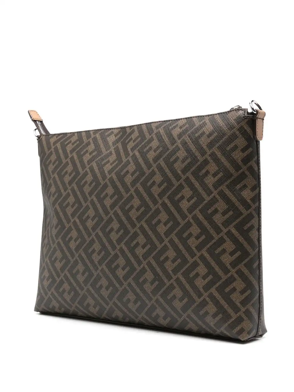 Affordable FENDI Zucca-monogram pattern messenger bag