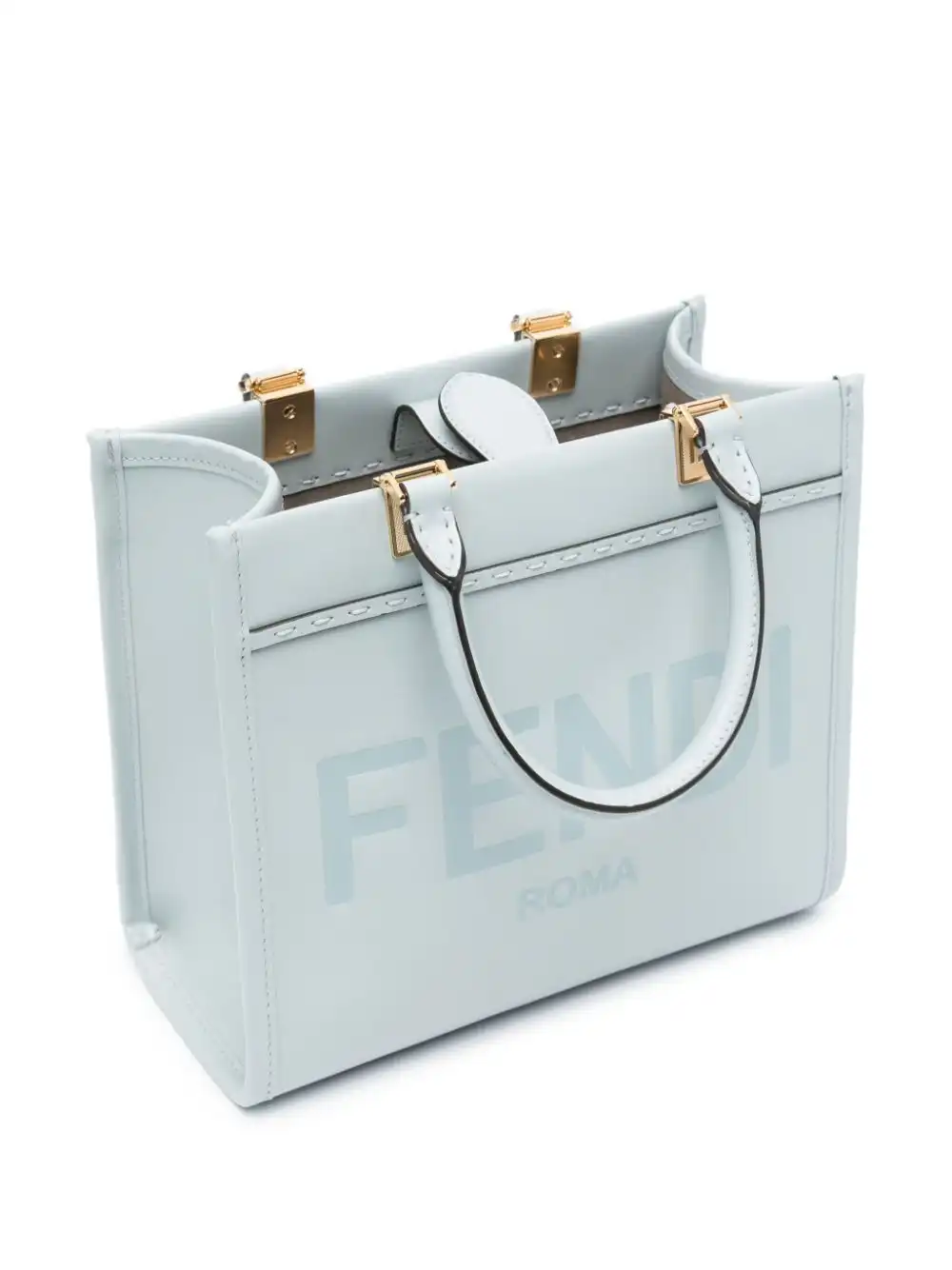 Affordable FENDI small Sunshine leather tote bag