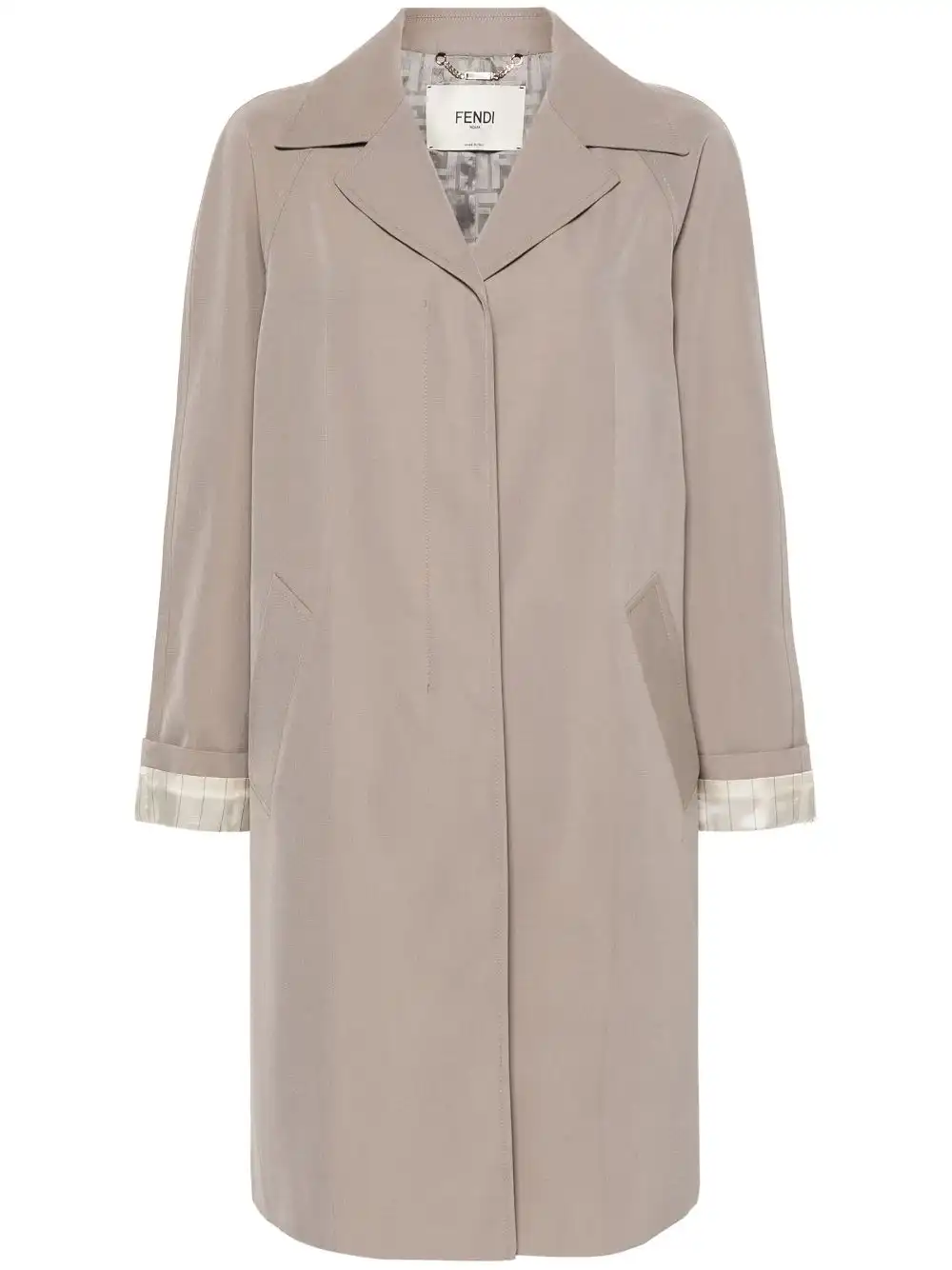 Cheap FENDI FF-motif trench coat