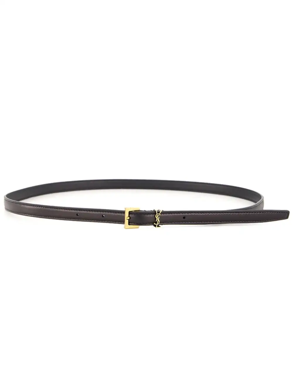 Affordable Saint Laurent Cassandre leather belt