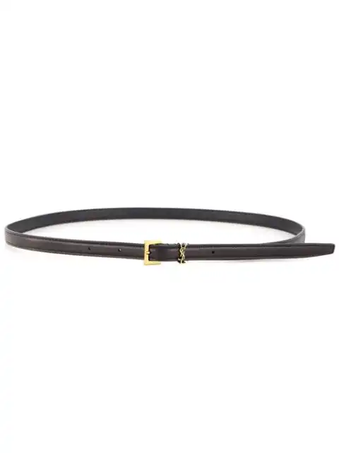 Saint Laurent Cassandre leather belt