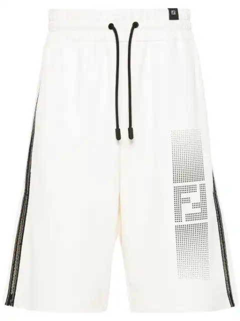 FENDI side-stripe track shorts