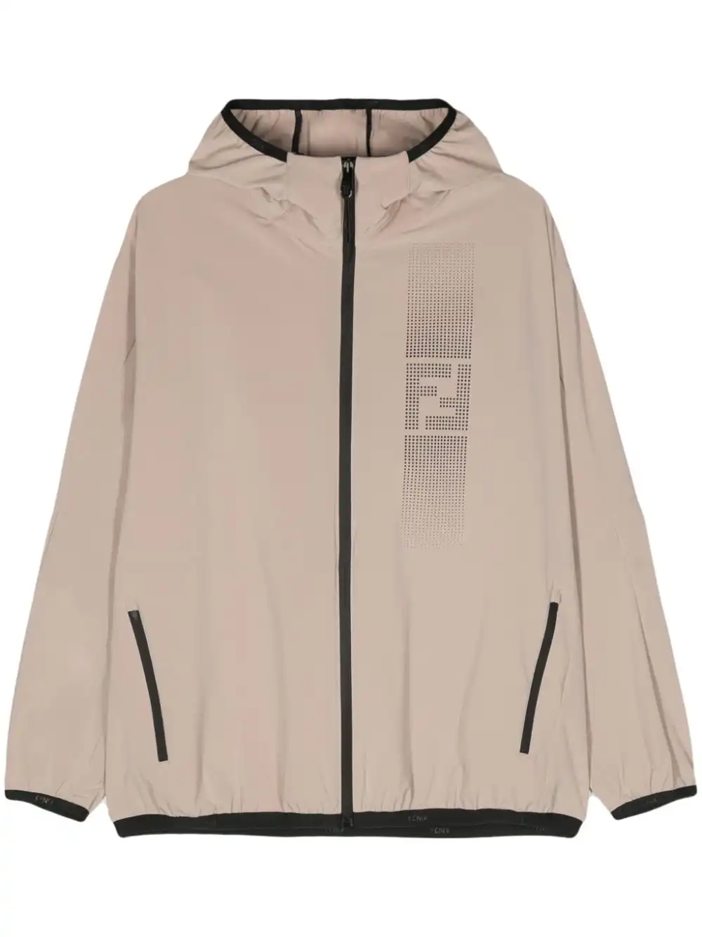 Cheap FENDI FF-motif hooded jacket