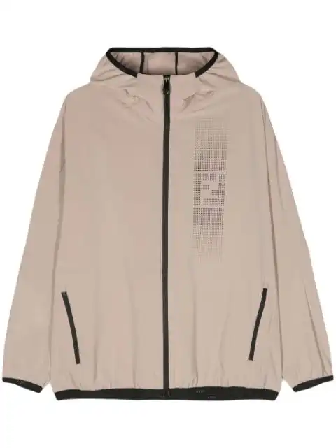 FENDI FF-motif hooded jacket