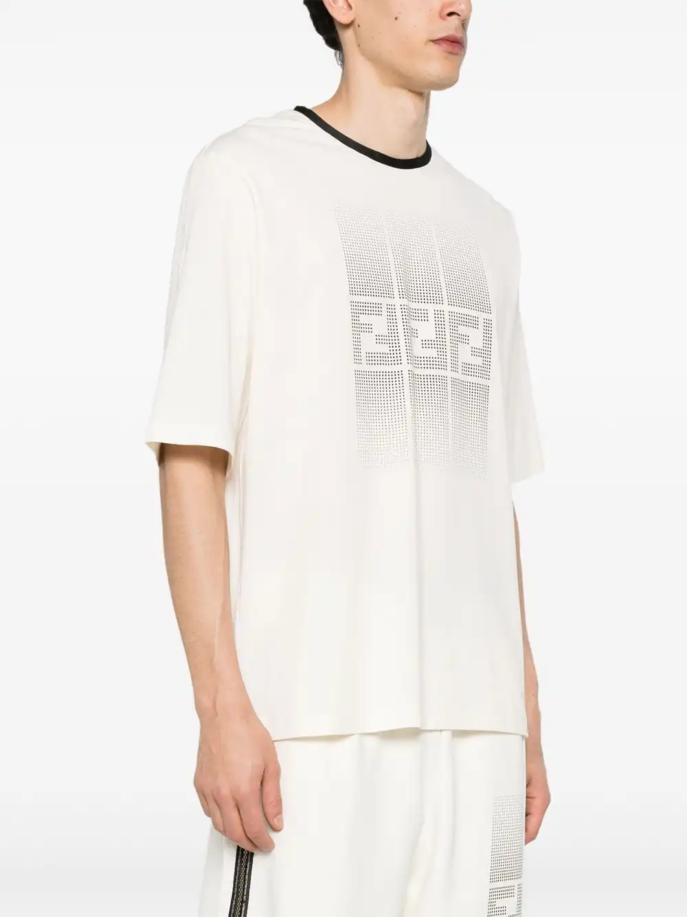 Affordable FENDI FF-motif cotton T-shirt