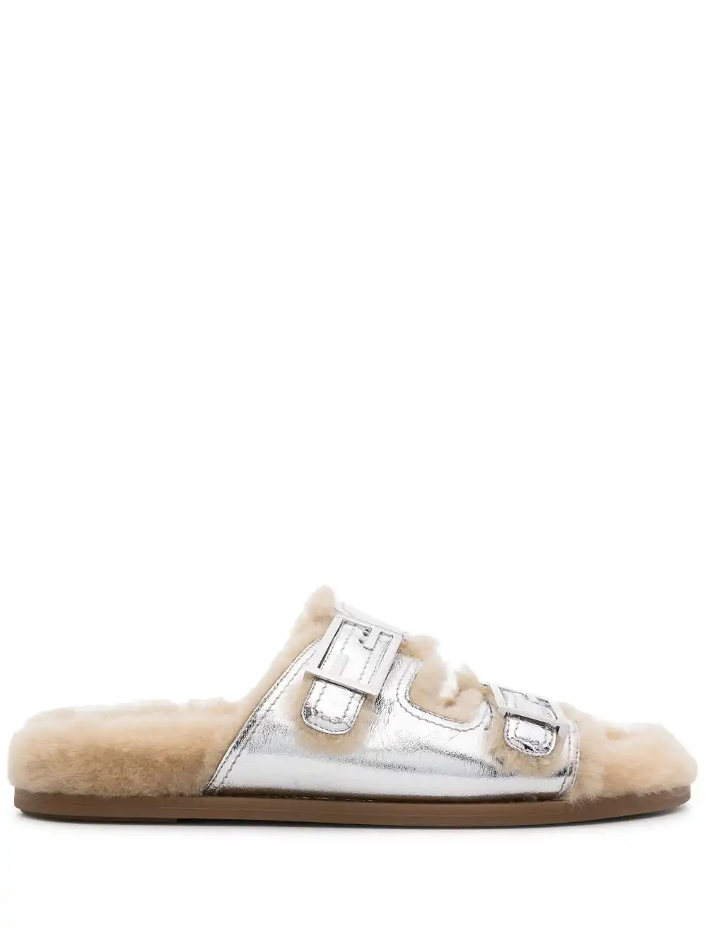 Cheap FENDI Feel leather slides