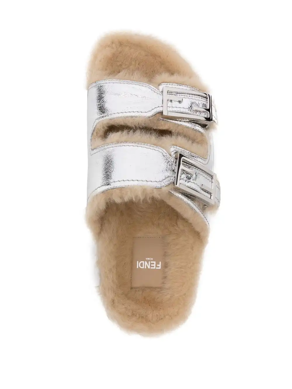 Cheap FENDI Feel leather slides