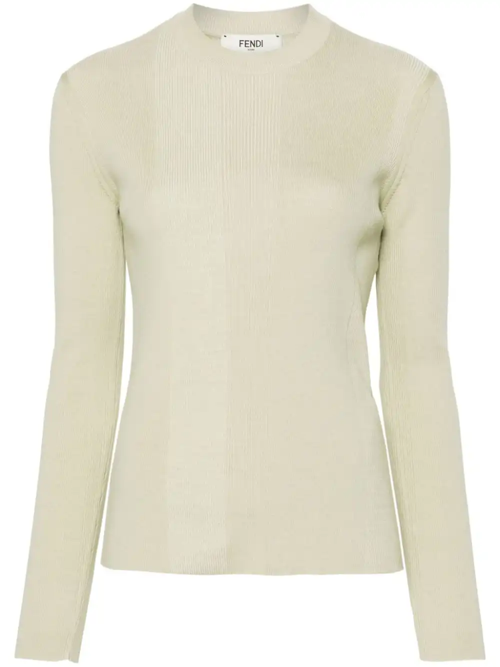 Cheap FENDI crew-neck ribbed jumper