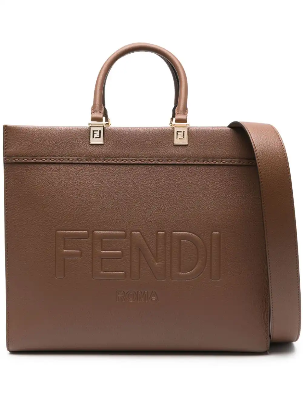 Affordable FENDI medium Sunshine leather bag