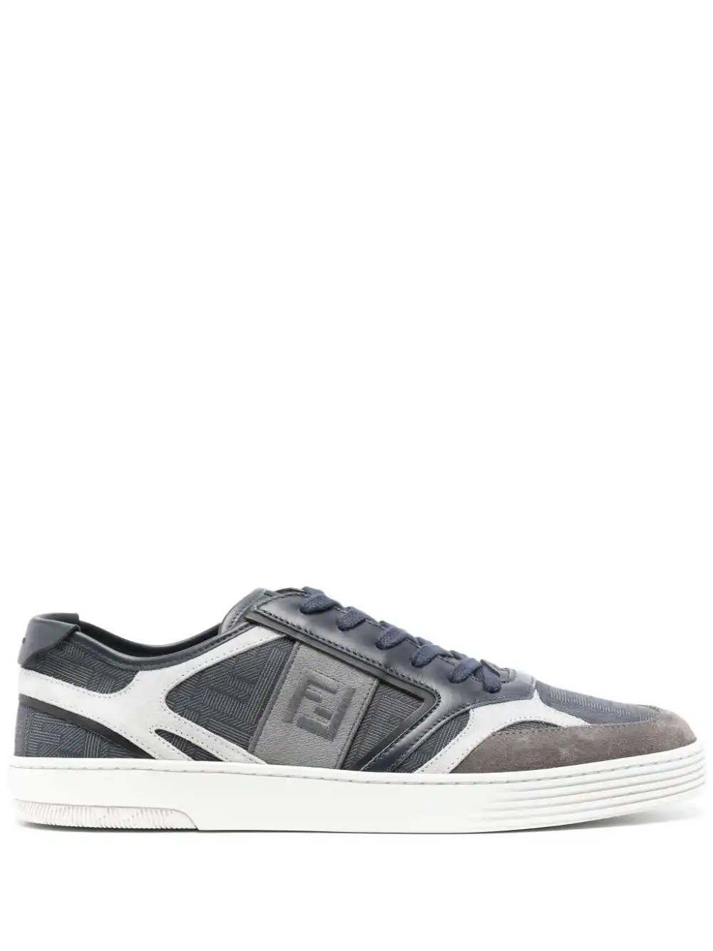 Cheap FENDI logo-embroidered panelled sneakers