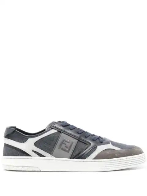 FENDI logo-embroidered panelled sneakers