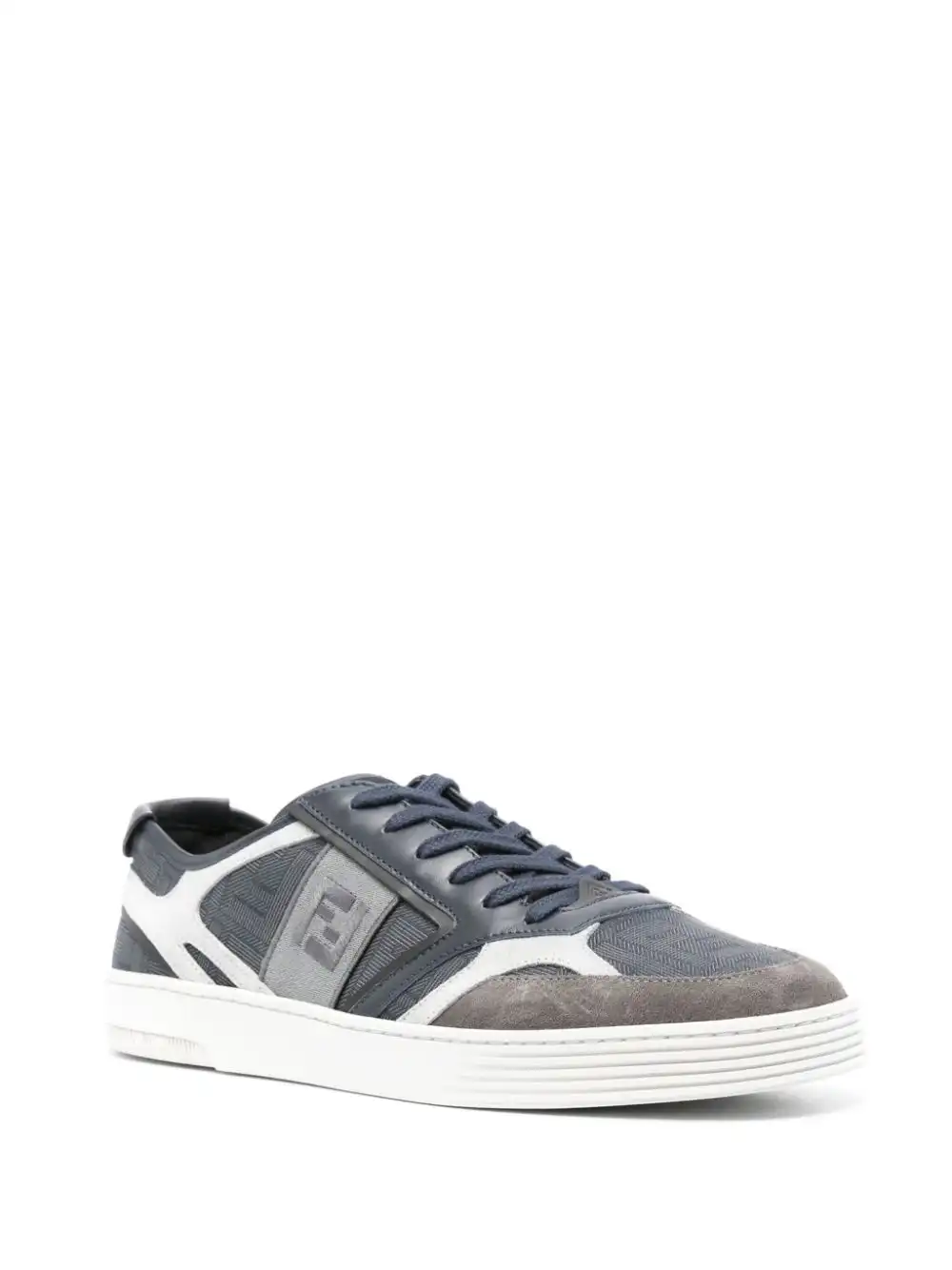 Cheap FENDI logo-embroidered panelled sneakers