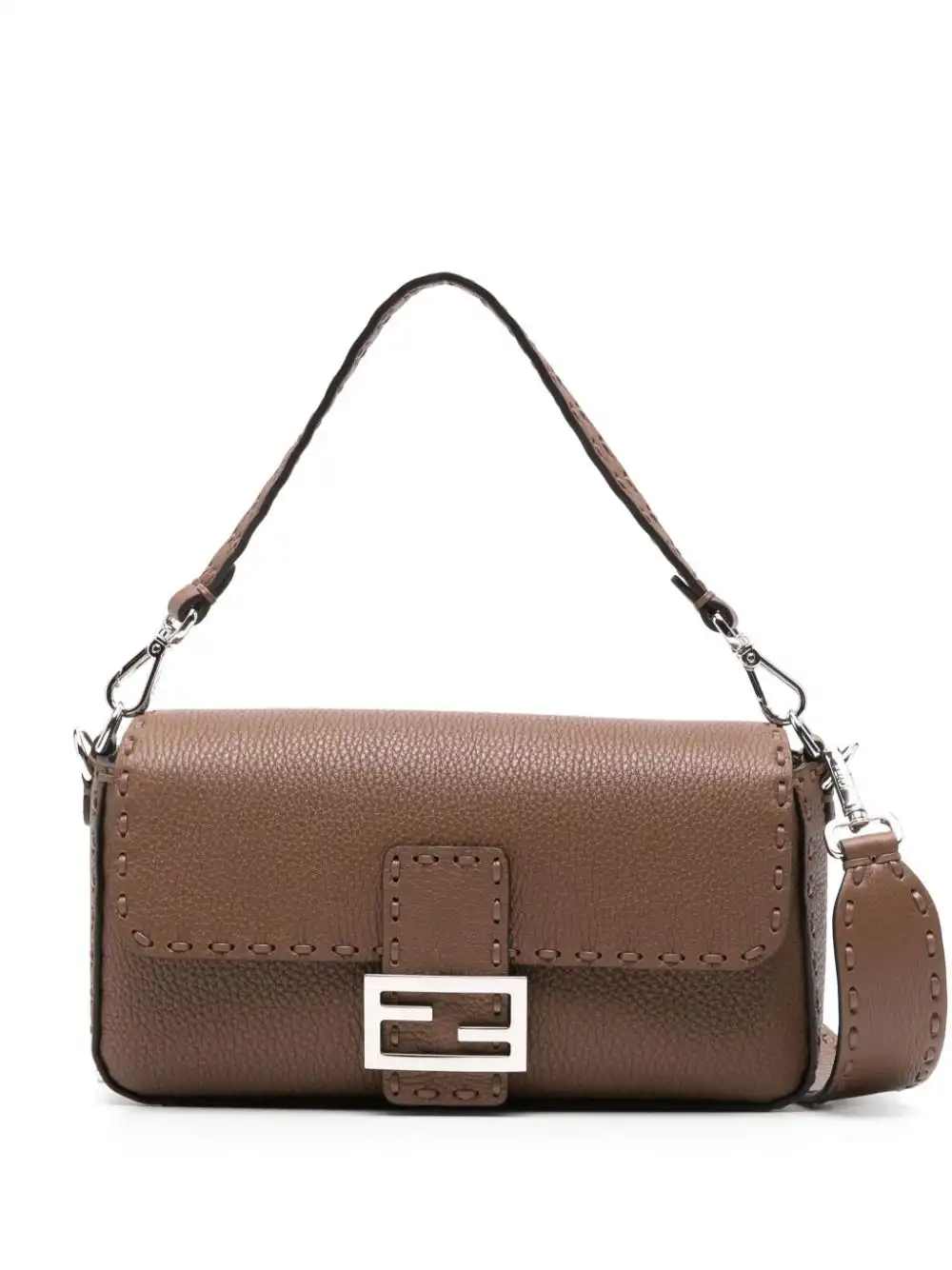 Cheap FENDI Baguette leather shoulder bag