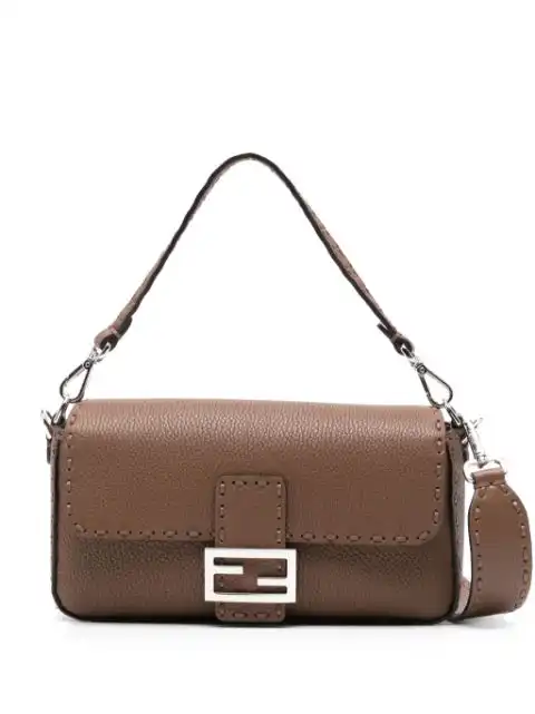 FENDI Baguette leather shoulder bag