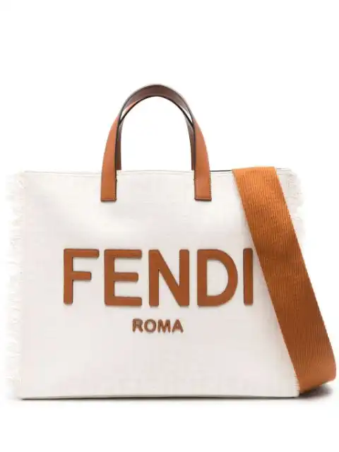 FENDI jacquard-logo canvas tote bag