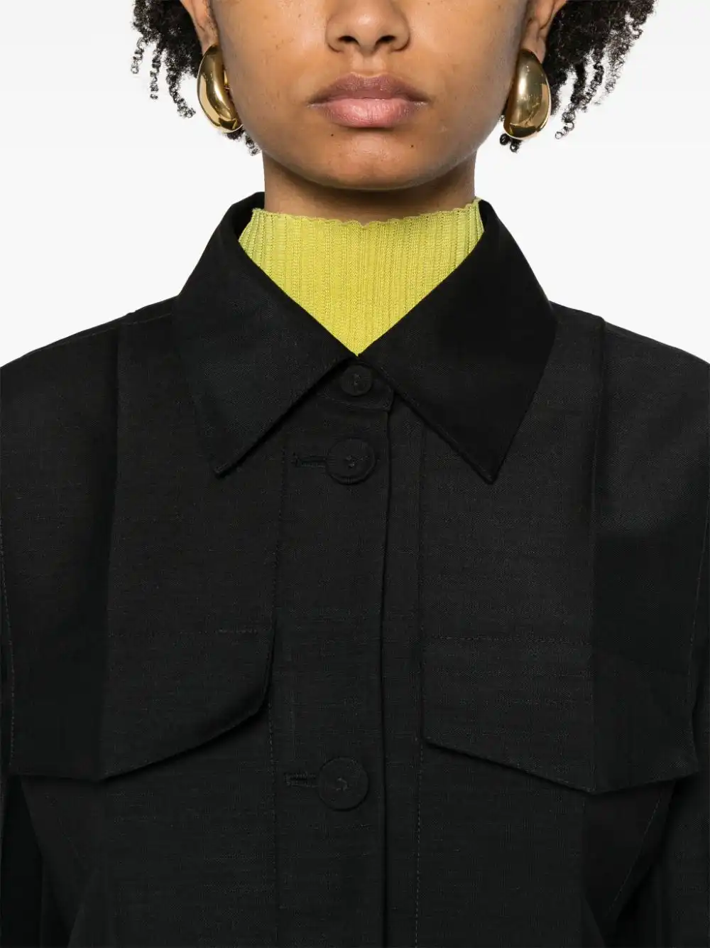 Cheap FENDI tailored cropped blazer