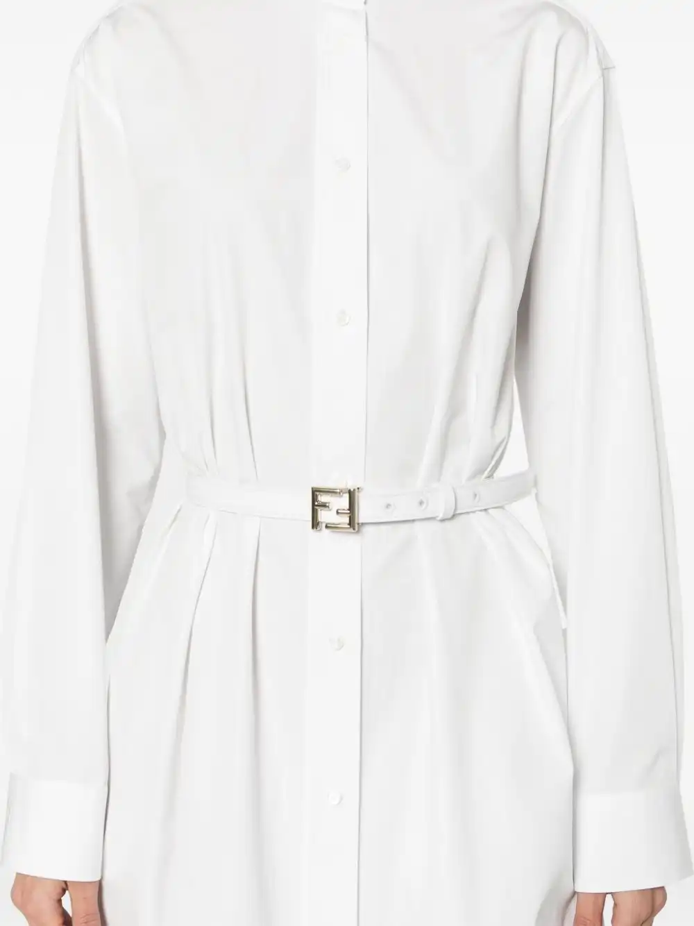 Cheap FENDI belted shirt dress