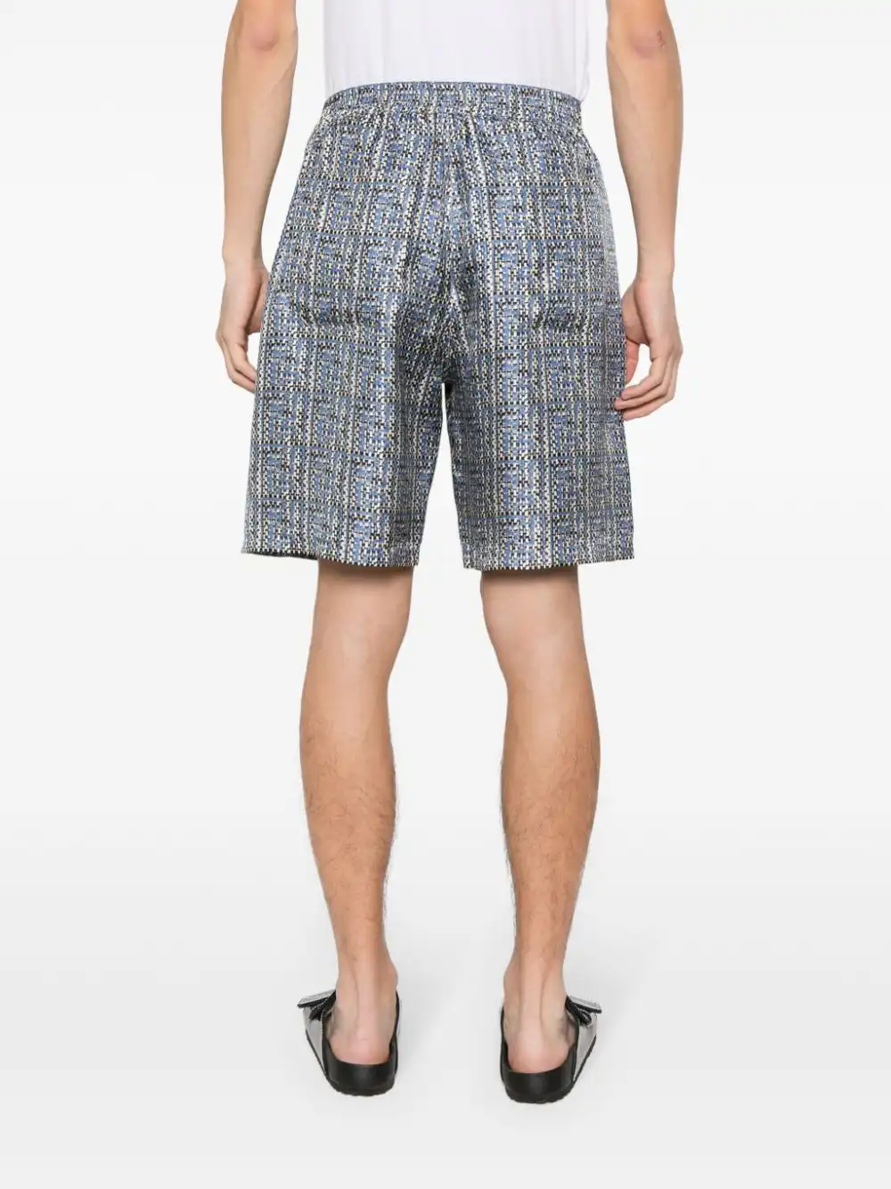 Affordable FENDI FF-print silk short