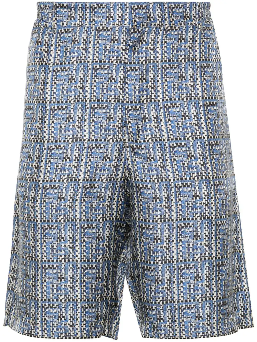 Affordable FENDI FF-print silk short