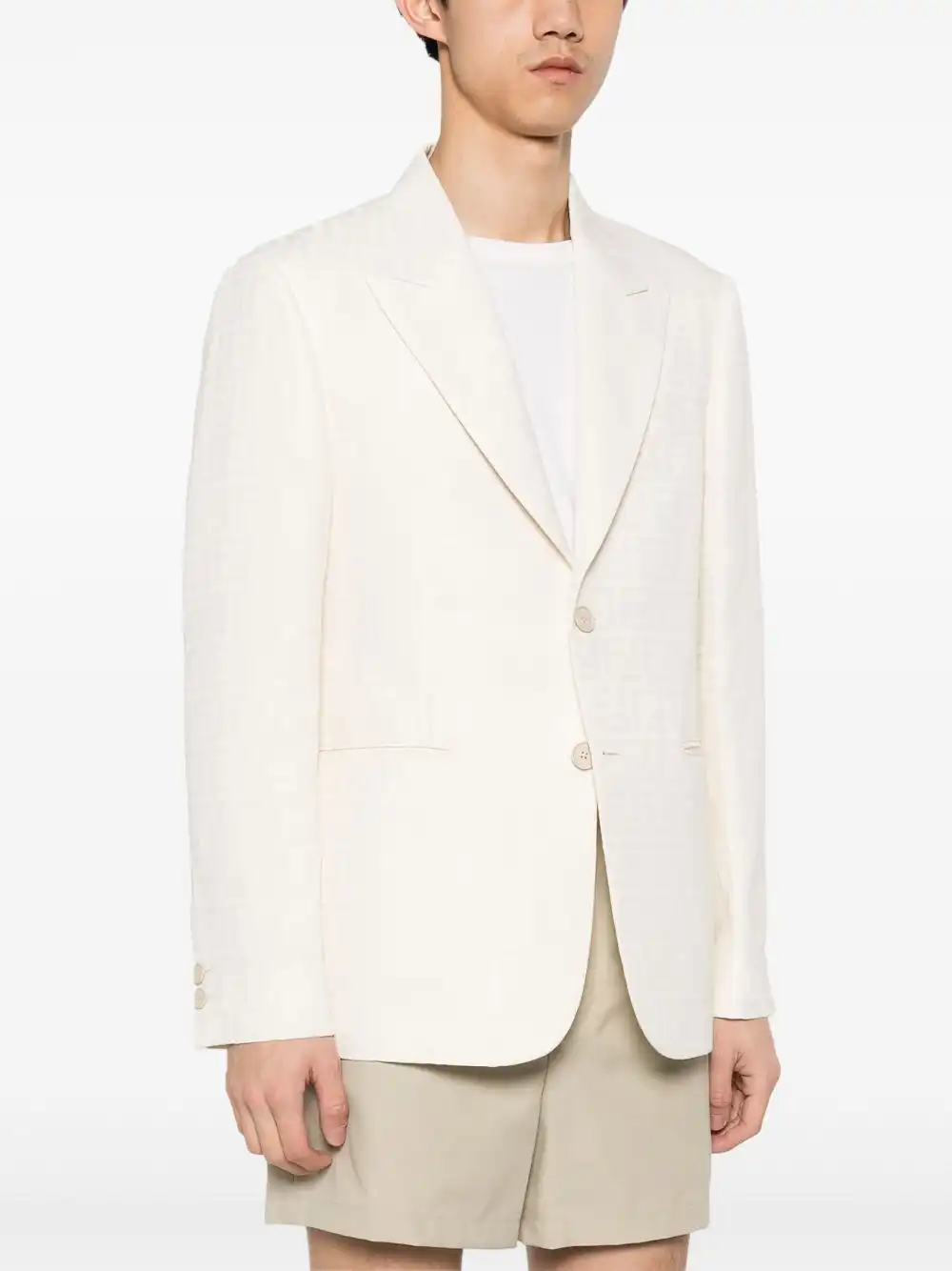 Cheap FENDI FF-motif blazer