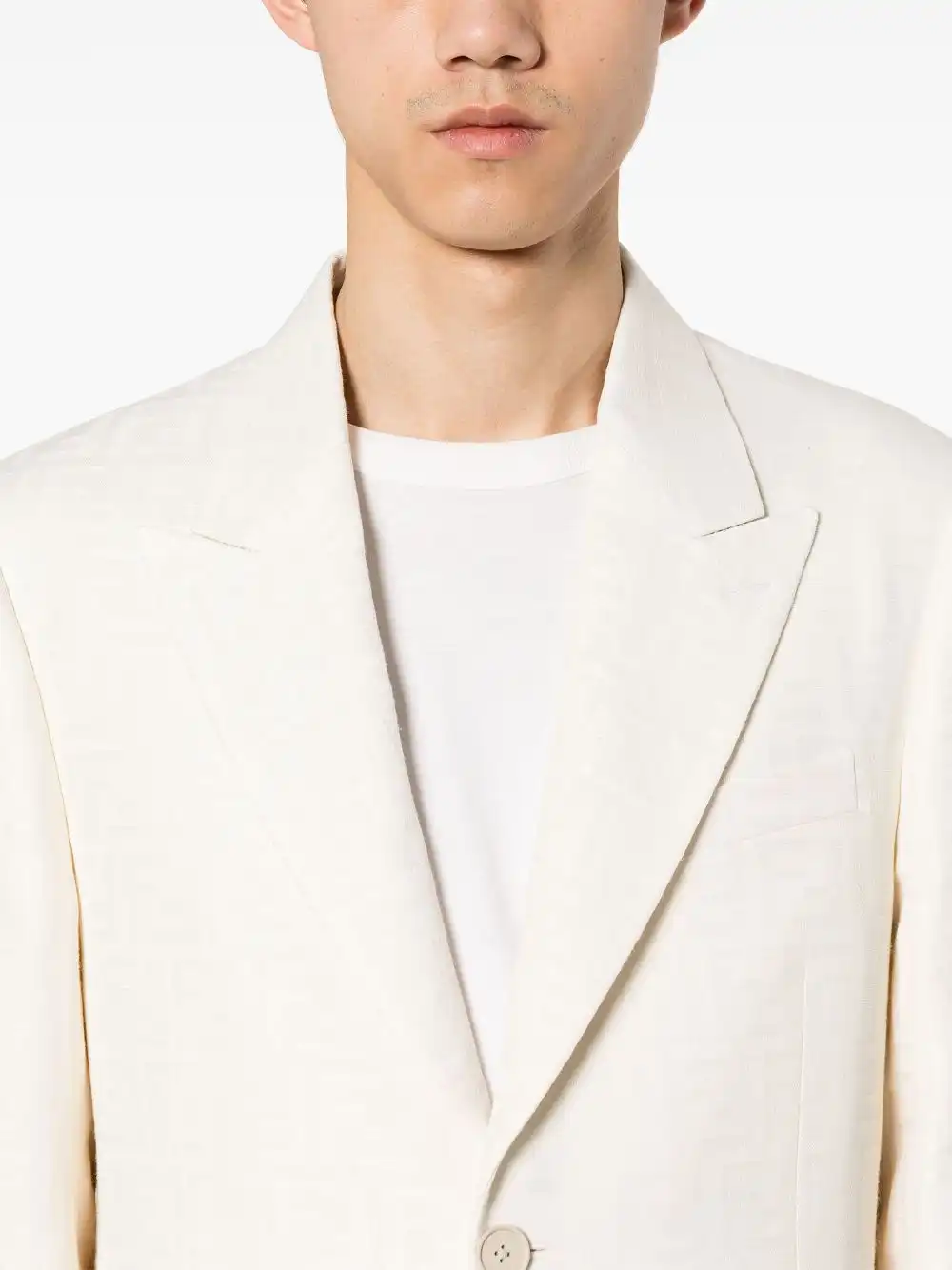 Cheap FENDI FF-motif blazer