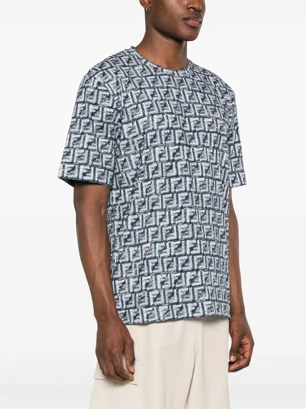 Cheap FENDI FF motif cotton T-shirt