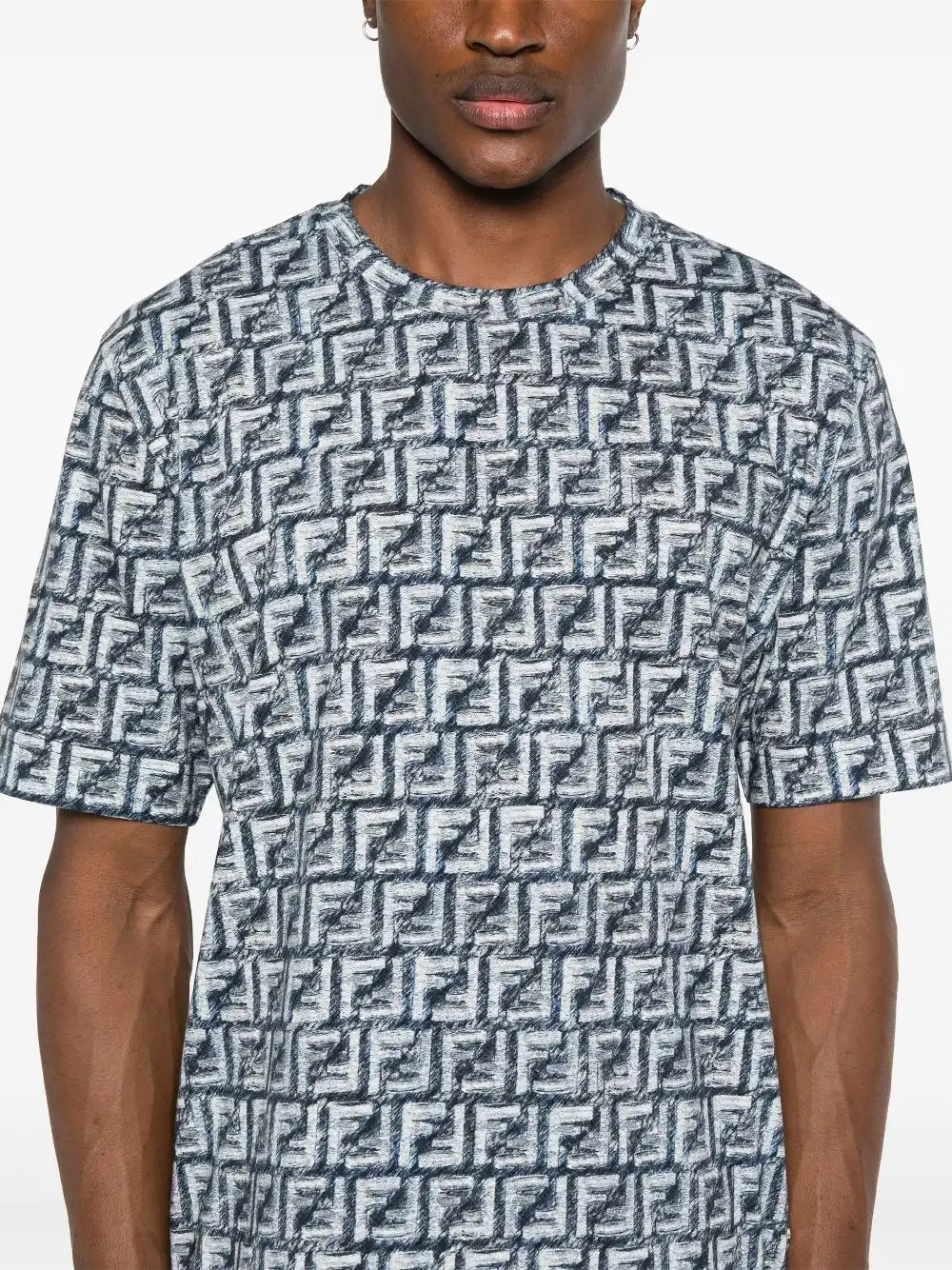 Cheap FENDI FF motif cotton T-shirt