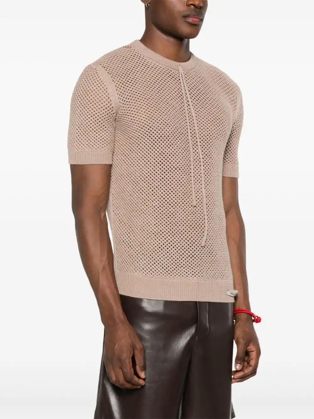 Affordable FENDI open-knit wool T-shirt