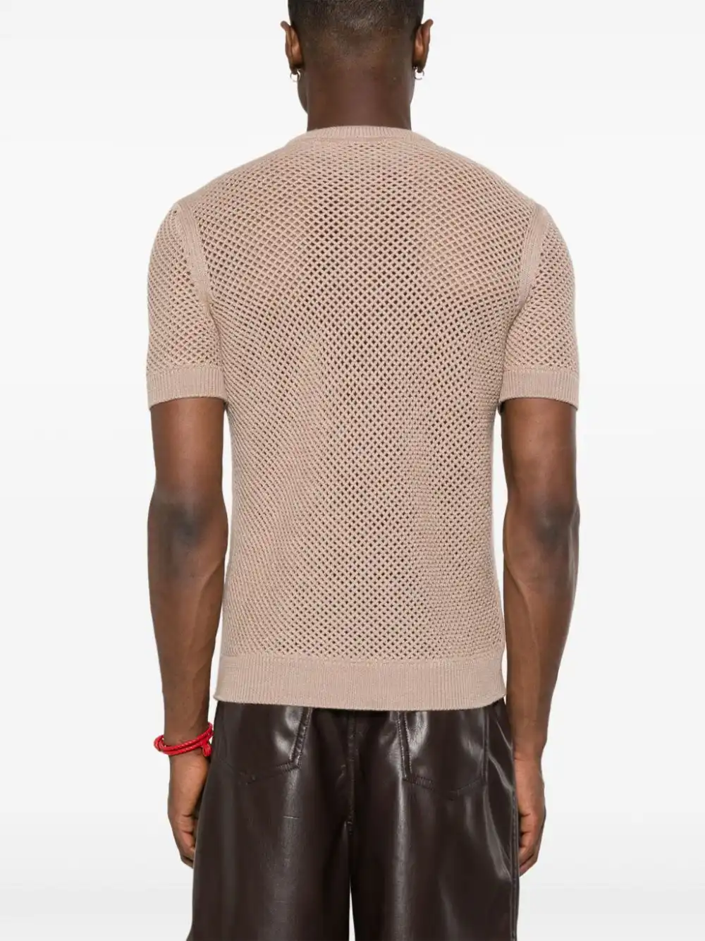 Affordable FENDI open-knit wool T-shirt