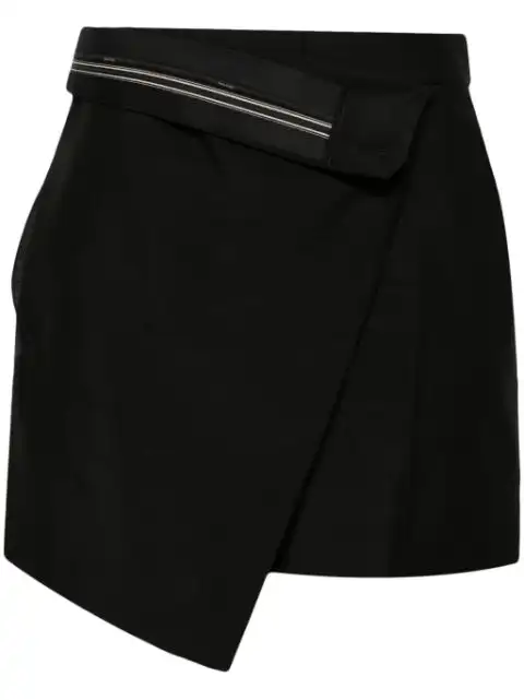 Cheap FENDI folded-waist wrap shorts