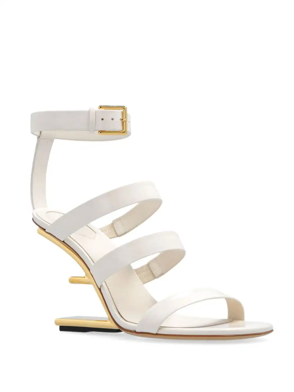 Affordable FENDI First 95mm leather sandals