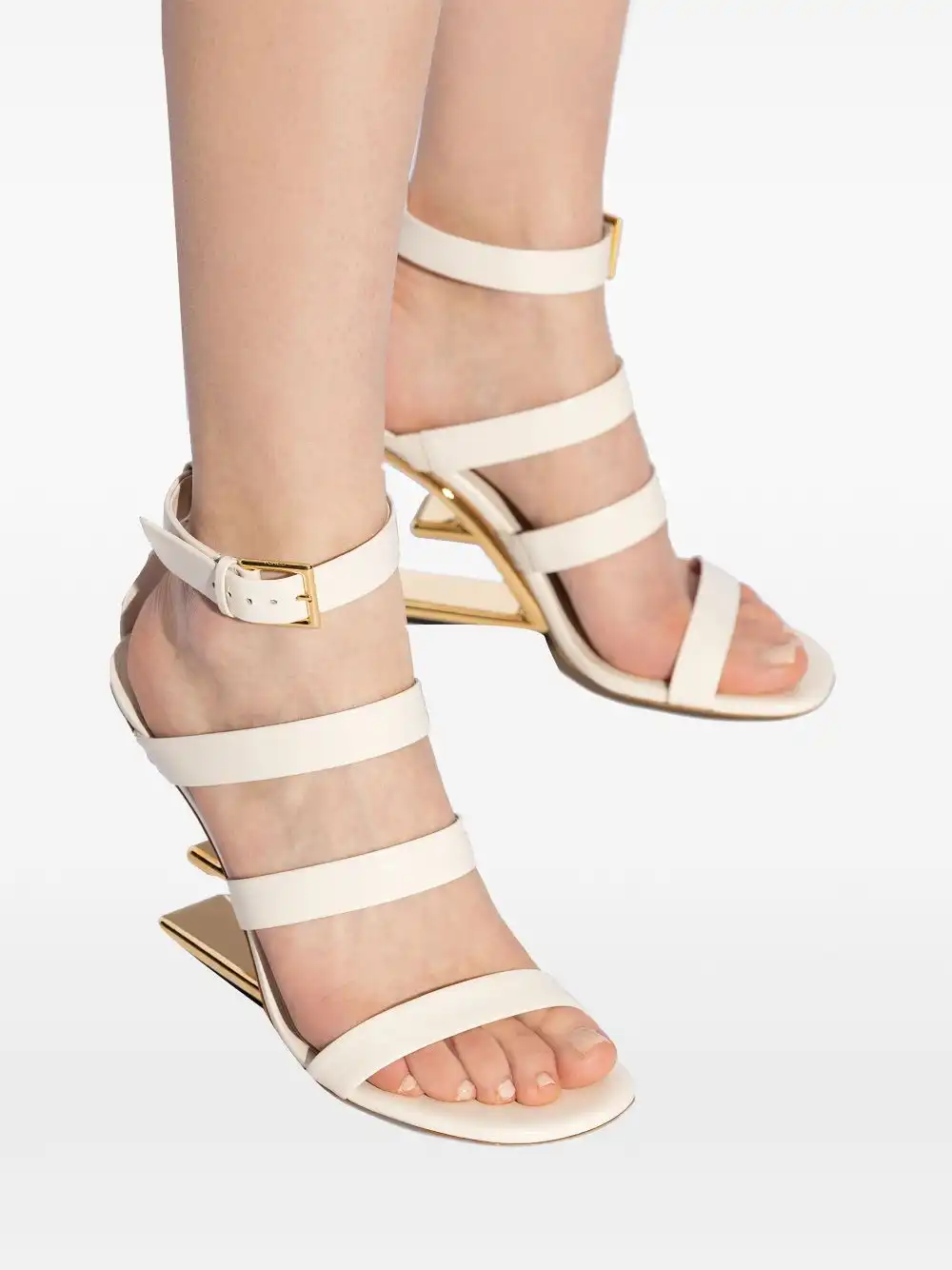 Affordable FENDI First 95mm leather sandals