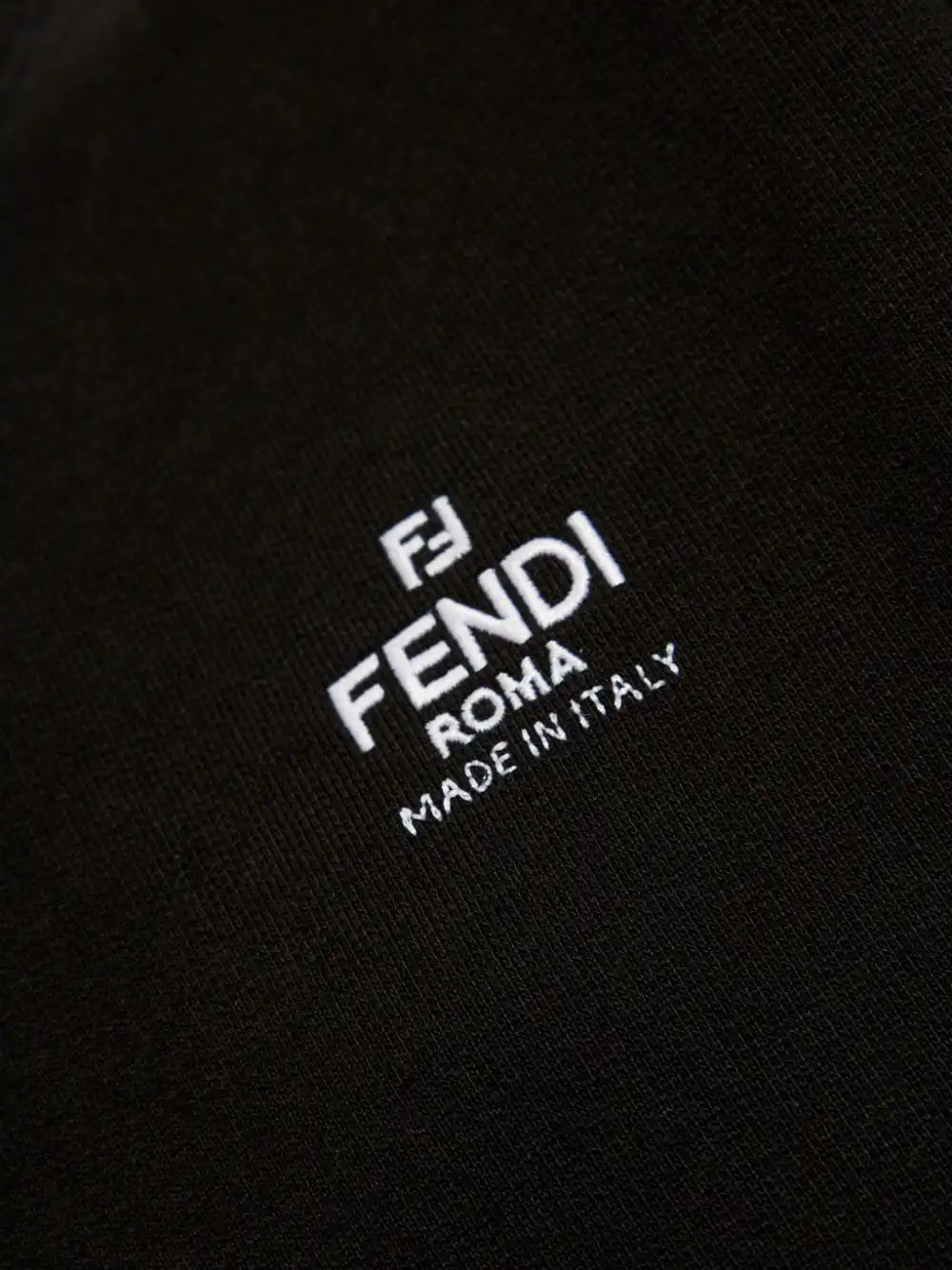 Affordable FENDI logo-embroidered cotton sweatshirt