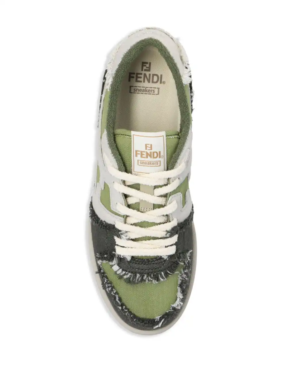 Affordable FENDI Fendi Match denim sneakers