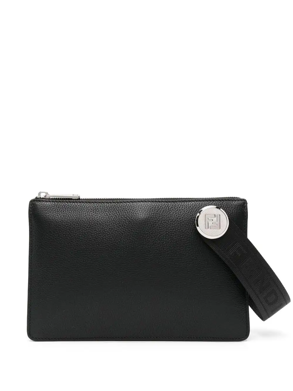 Affordable FENDI Roma leather clutch bag