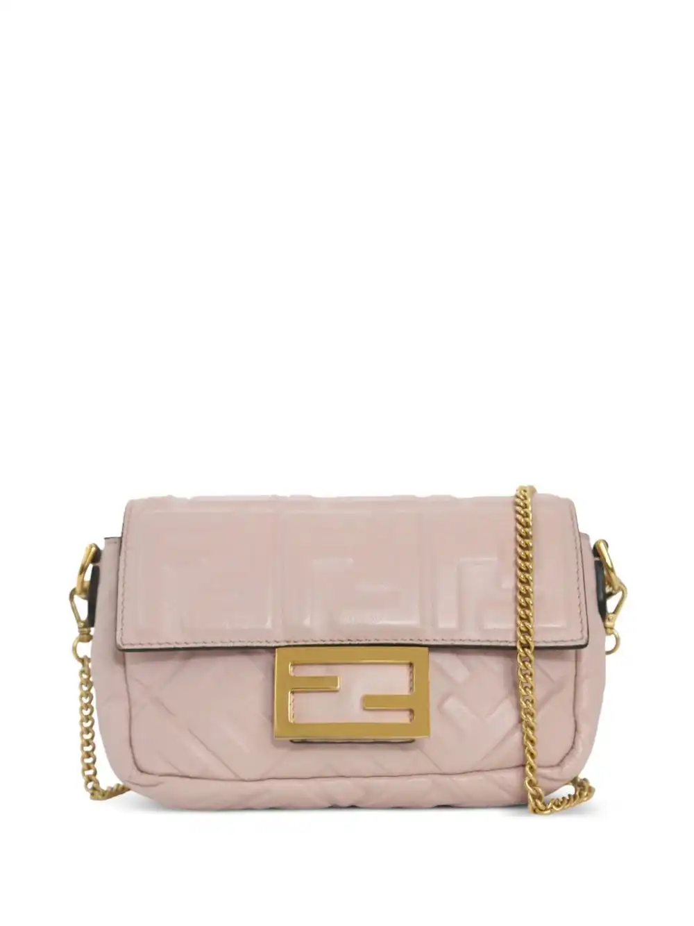 Cheap Fendi FF-debossed Baguette two-way bag